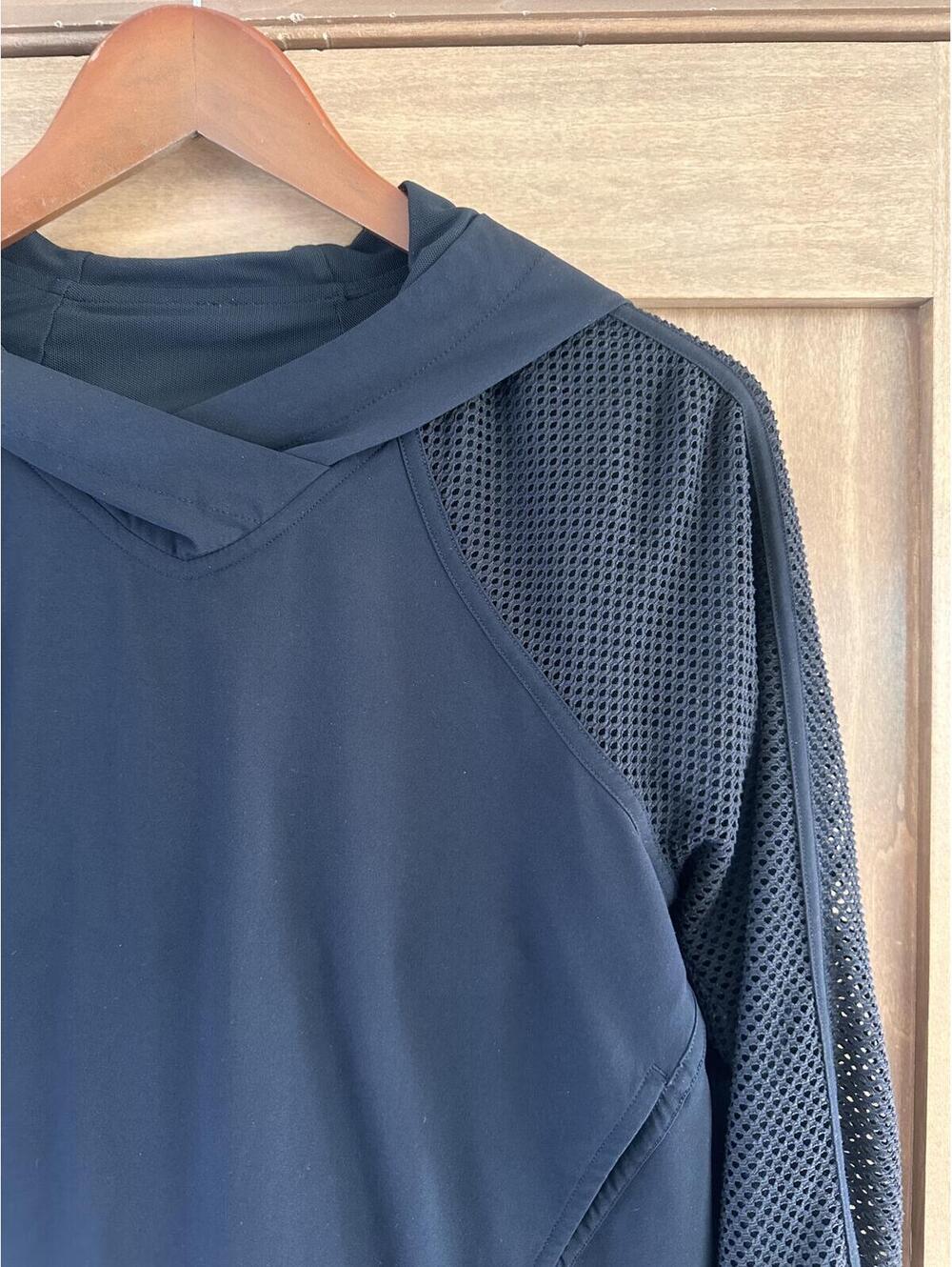 Lululemon Catch a Breeze Hooded Pullover Mesh Sleeves Black Women’s XS LW3BYWS - Picture 11 of 15